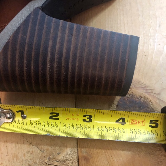 Women’s Lucky Brand Booties “Listana” Suede Embroidered Peep Toe SZ 8M EU 38 - Picture 10 of 11